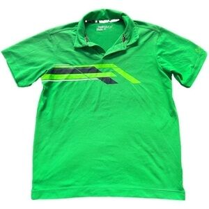 Nike Drifit Activewear Green Golf Shirt for Preteen Boy, Youth Large, Preloved